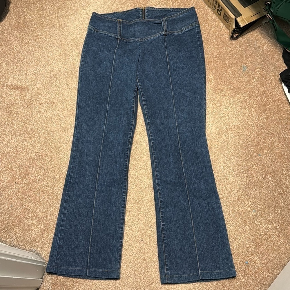 Y2K Tommy Jeans front seam back zip jeans size 11